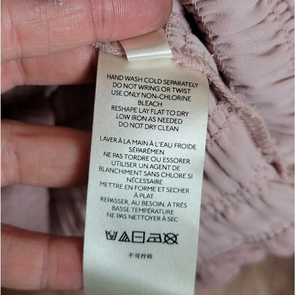 NWT Anthropologie Smocked Cami in Rose, Sz L - Picture 8 of 12